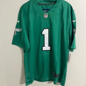 NFL Nike on Field Philadelphia Eagles Kelly Green Jalen Hurts Jersey Size M NWT
